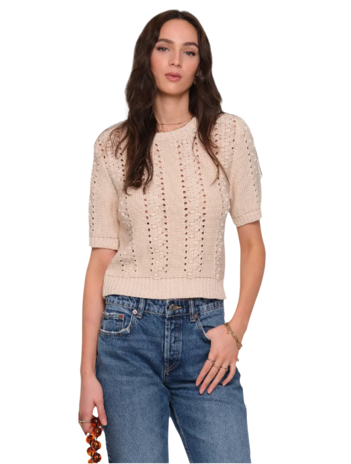 Bobbi Top-Ecru
