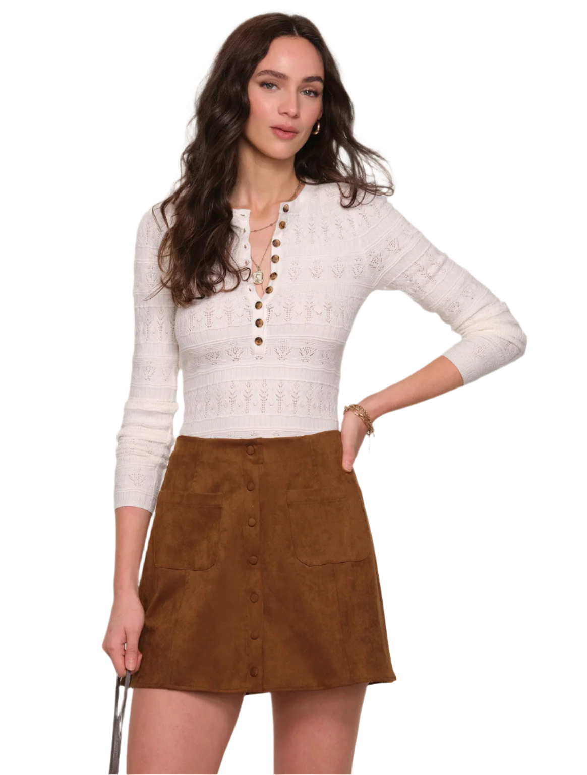 Dusk Skirt-Cognac