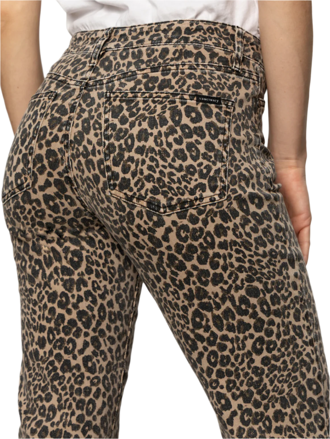 Cadence Straight Crop-Leopard