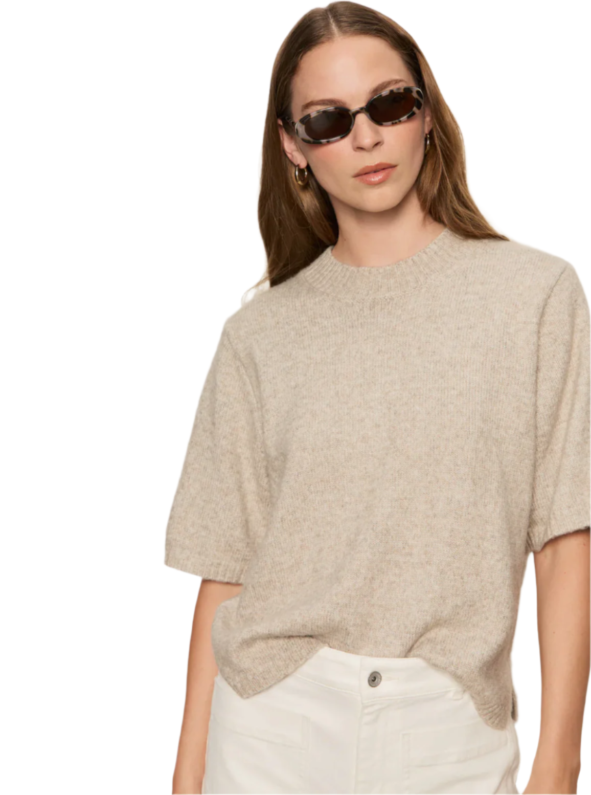 Perfect Sweater Tee-Oat