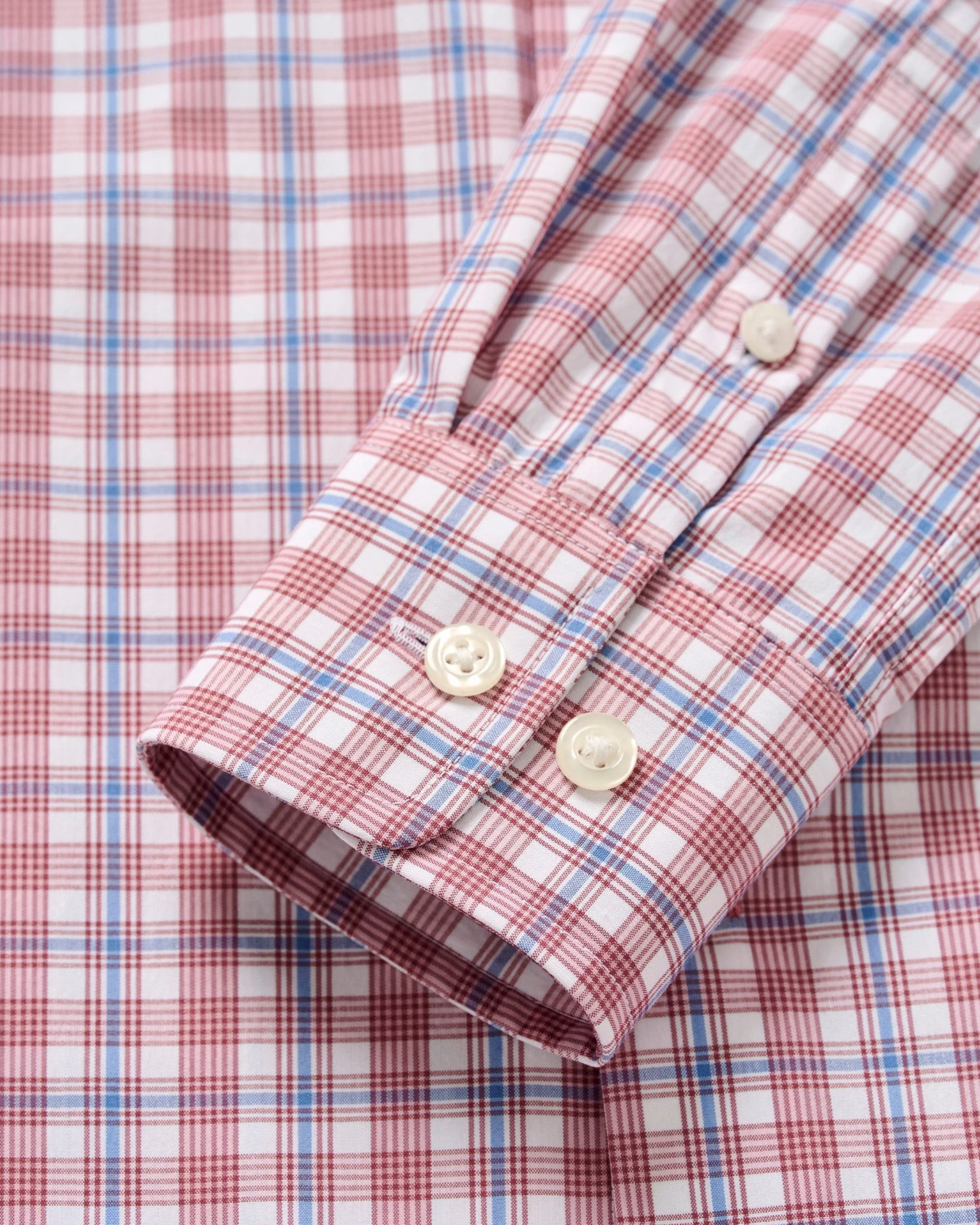 Brantley Button Down-Malibu Red