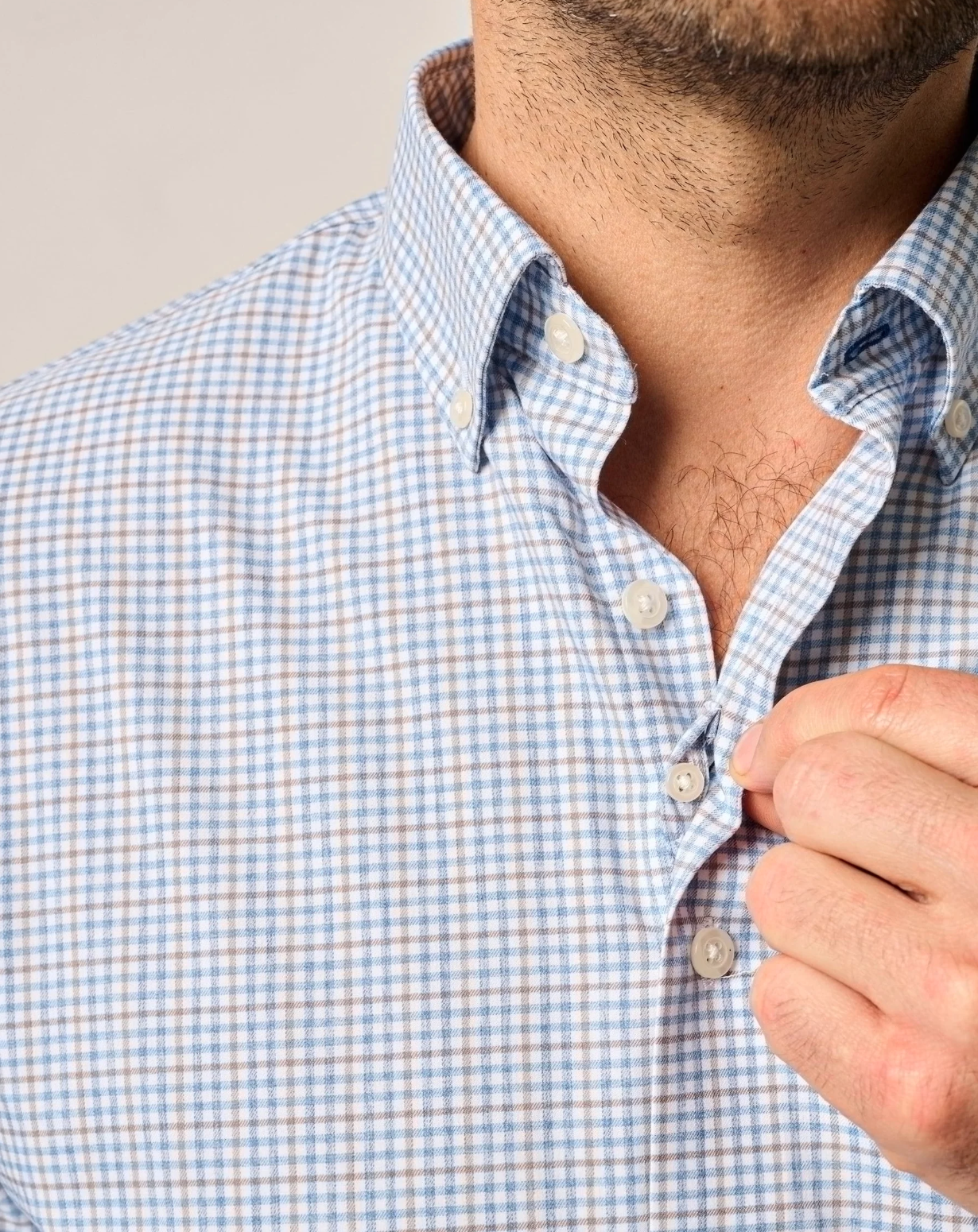 Koby Button Down-Light Blue
