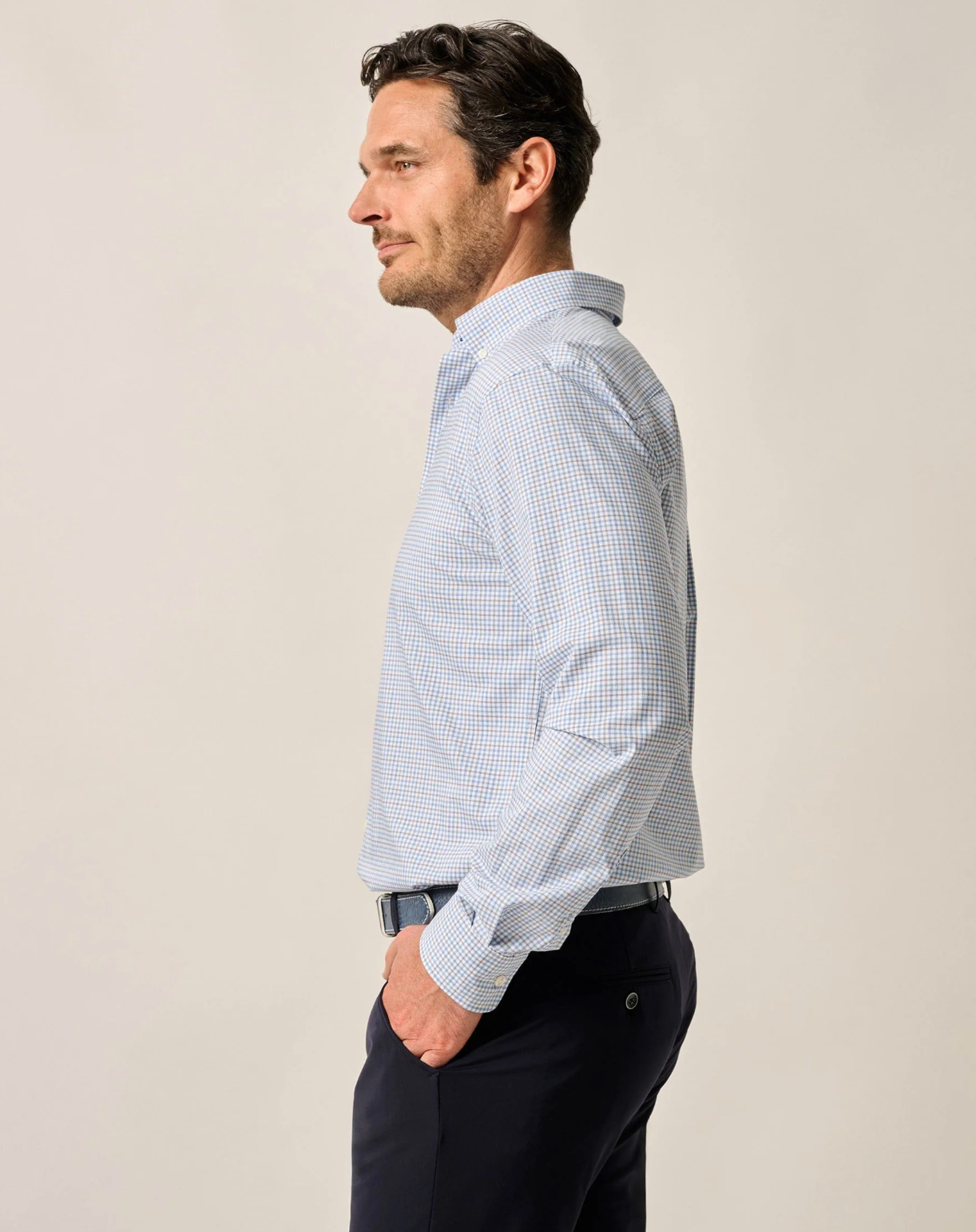 Koby Button Down-Light Blue