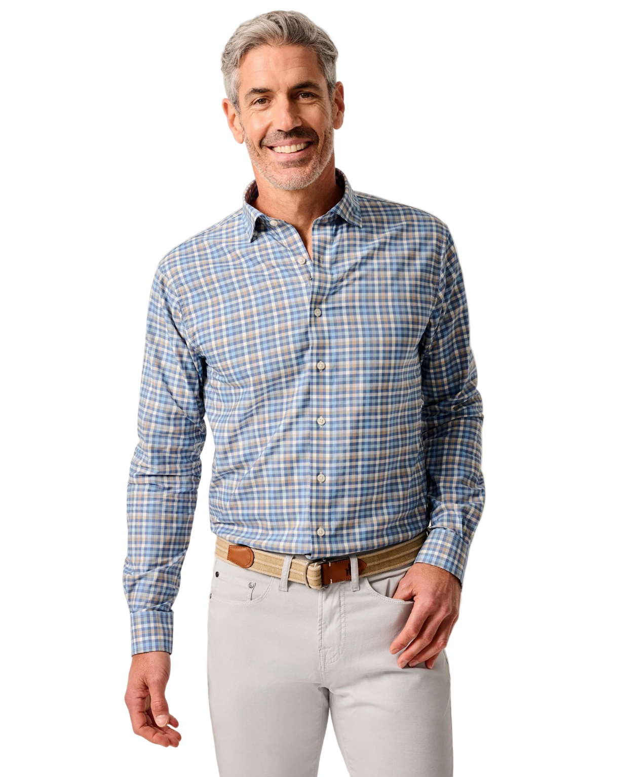 Olie Button Down-Navy