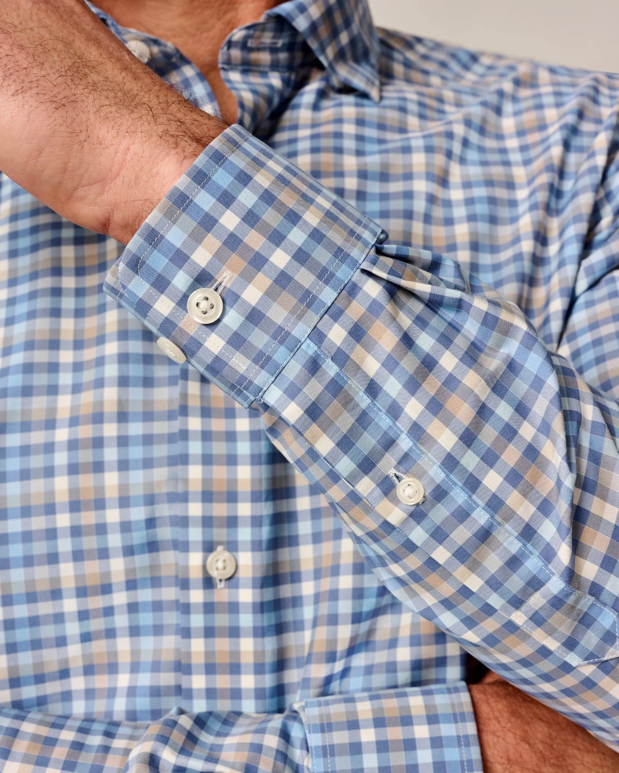 Olie Button Down-Navy