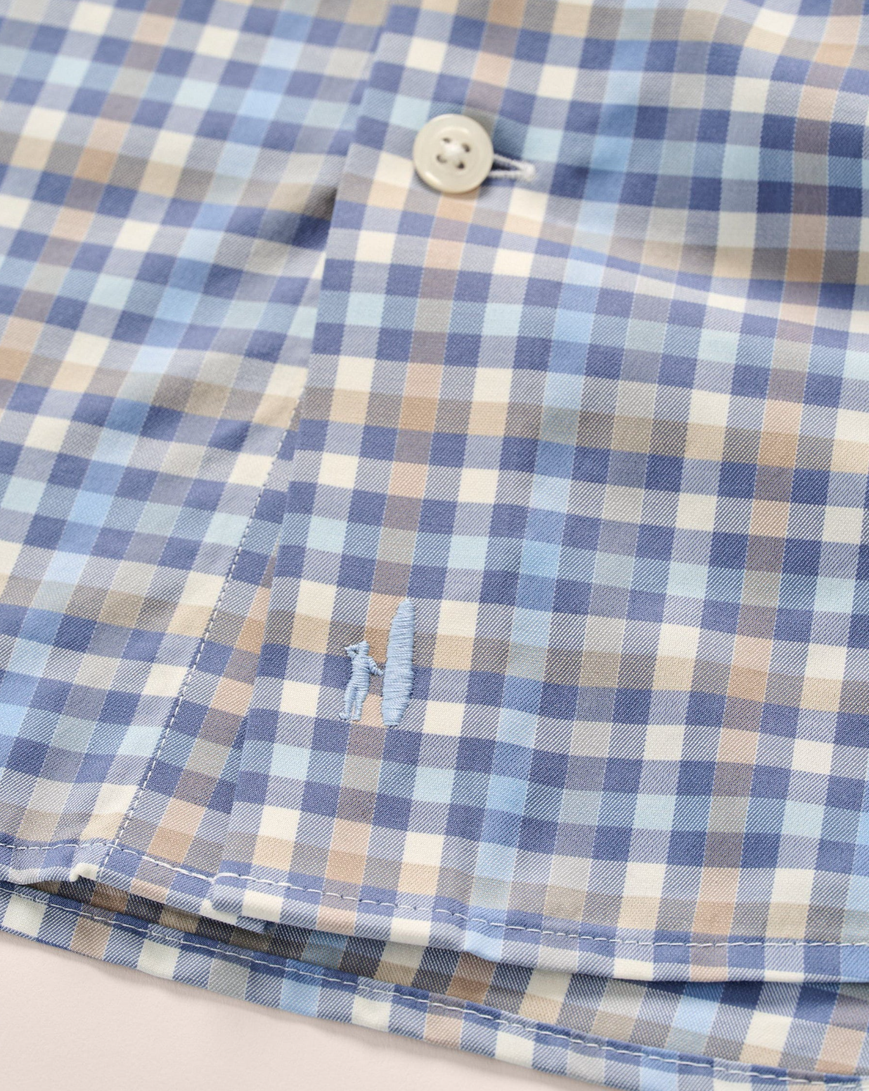 Olie Button Down-Navy