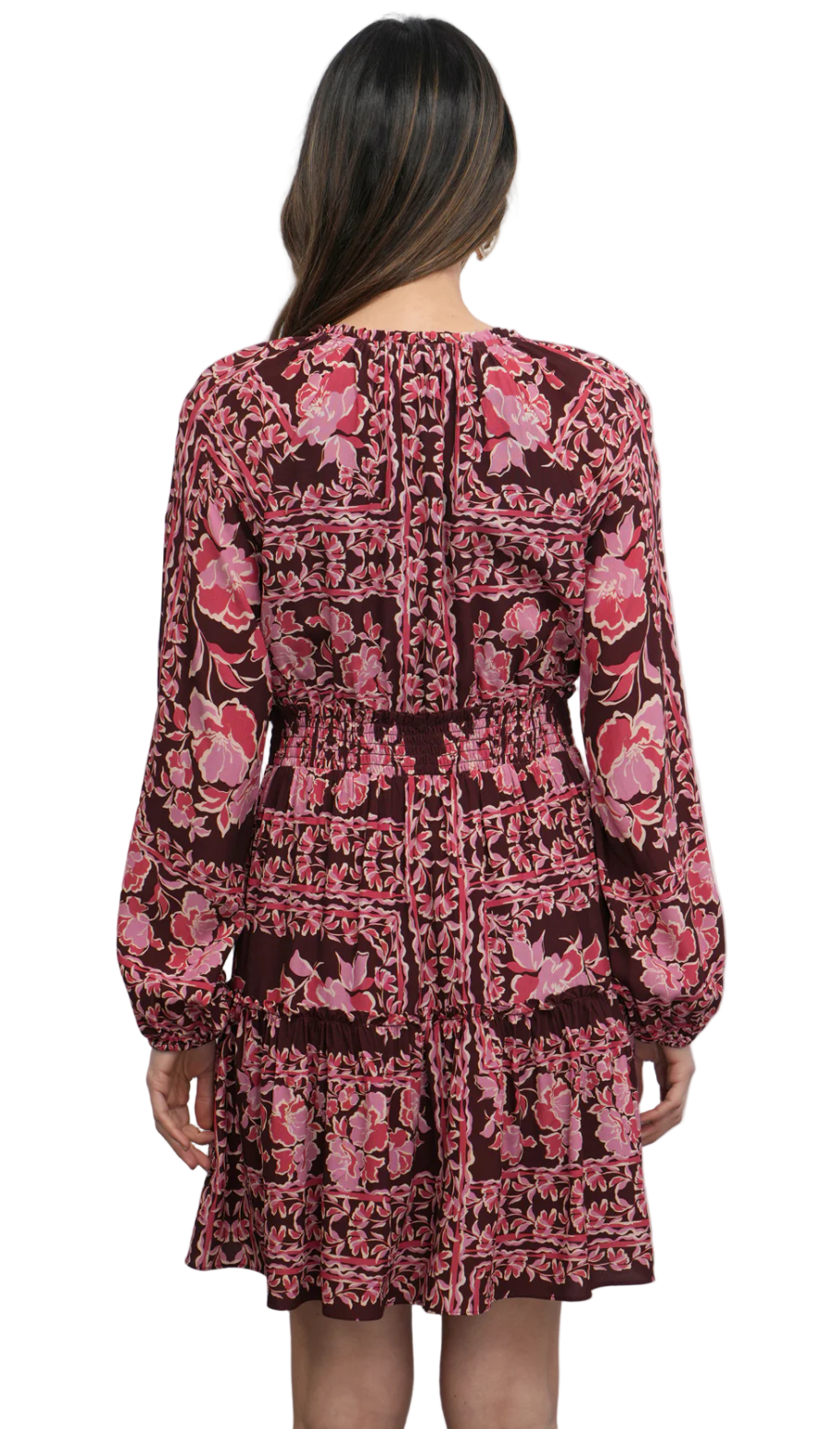 Ringo Mini Dress-Maroon