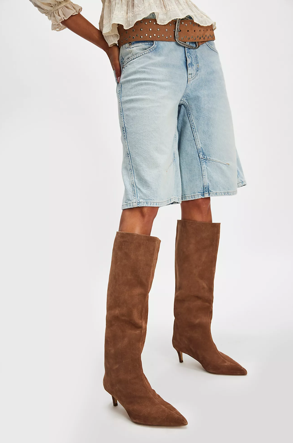 Kiki Boot-Tan Suede