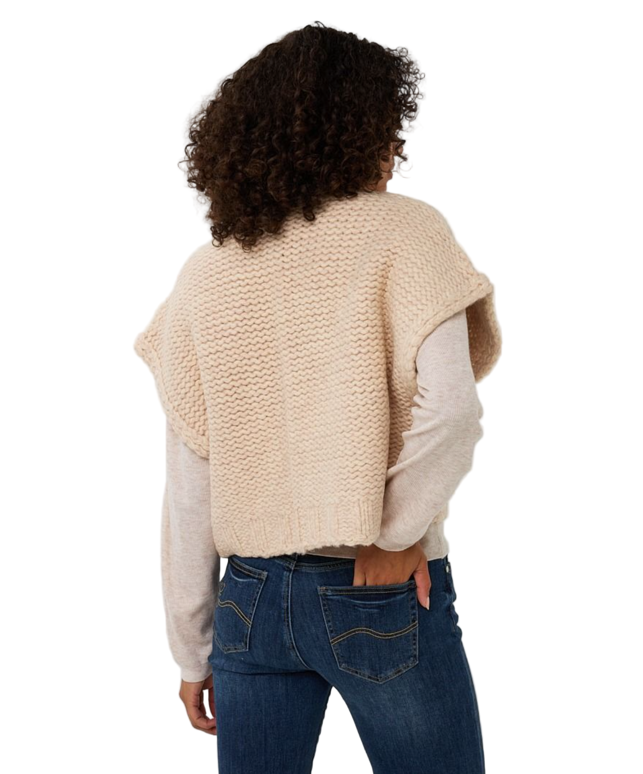 Cardigan Gilet-Sand