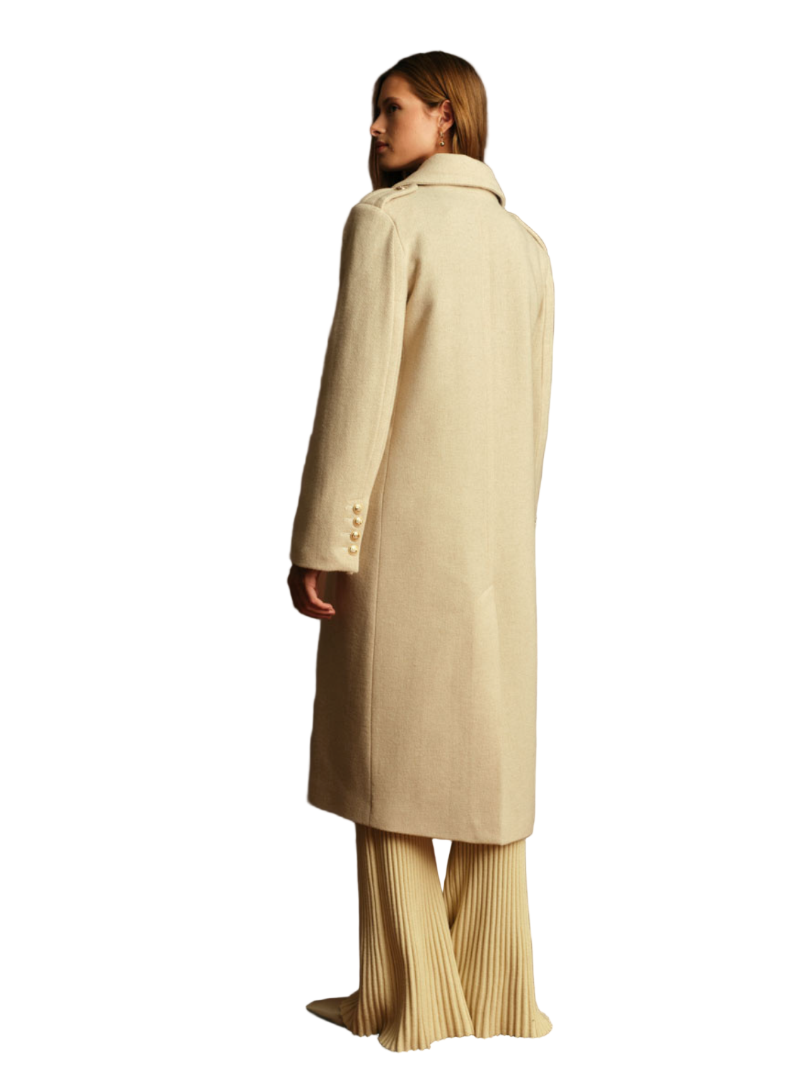 Aaron Coat-Ecru