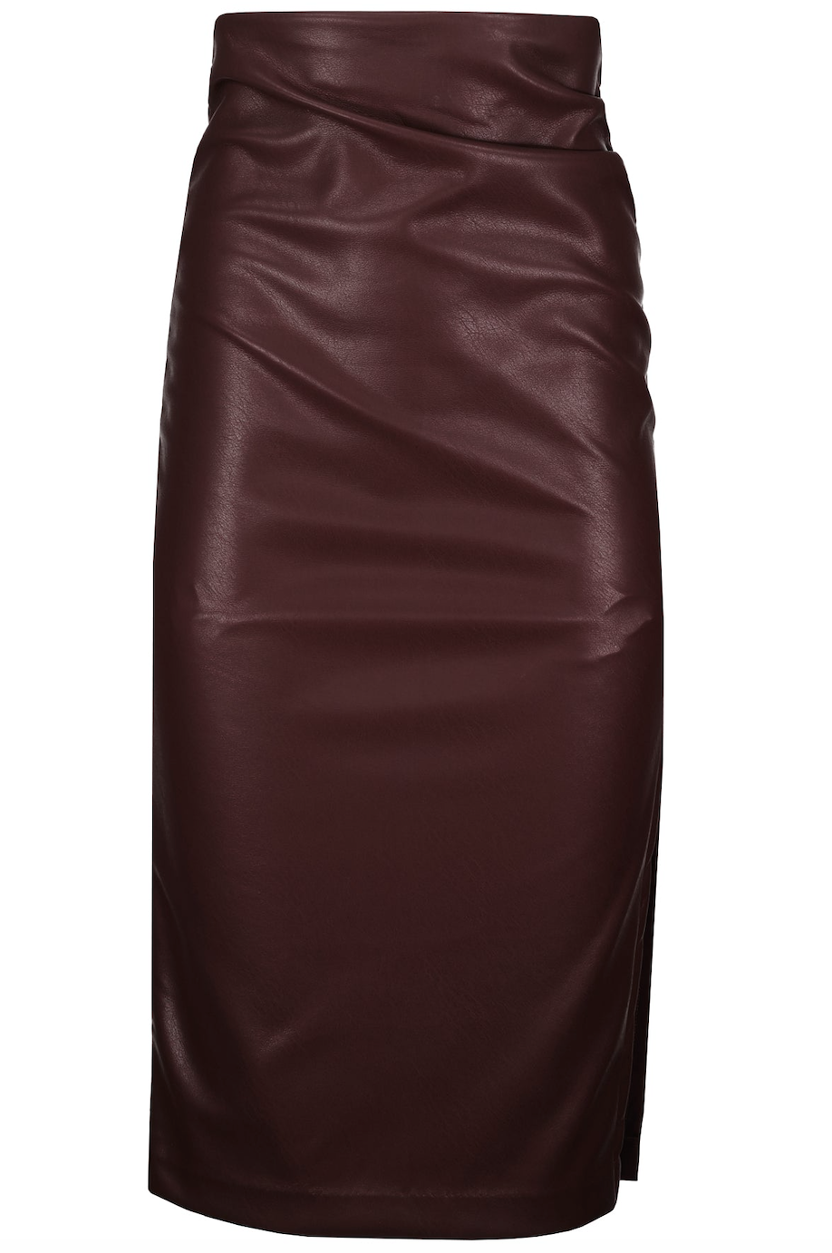 Colette Midi Skirt-Crimson