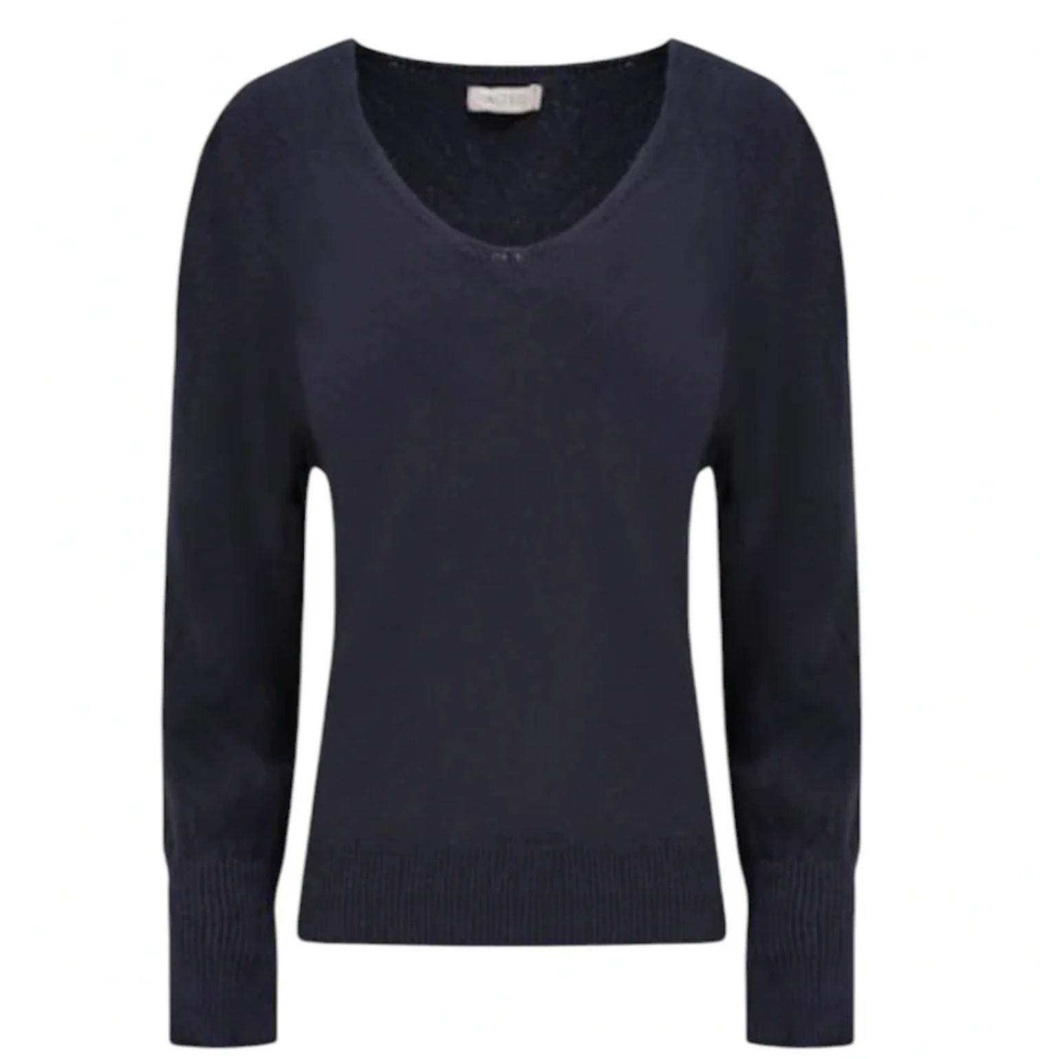 Lightweight V-Neck Sweater-Black