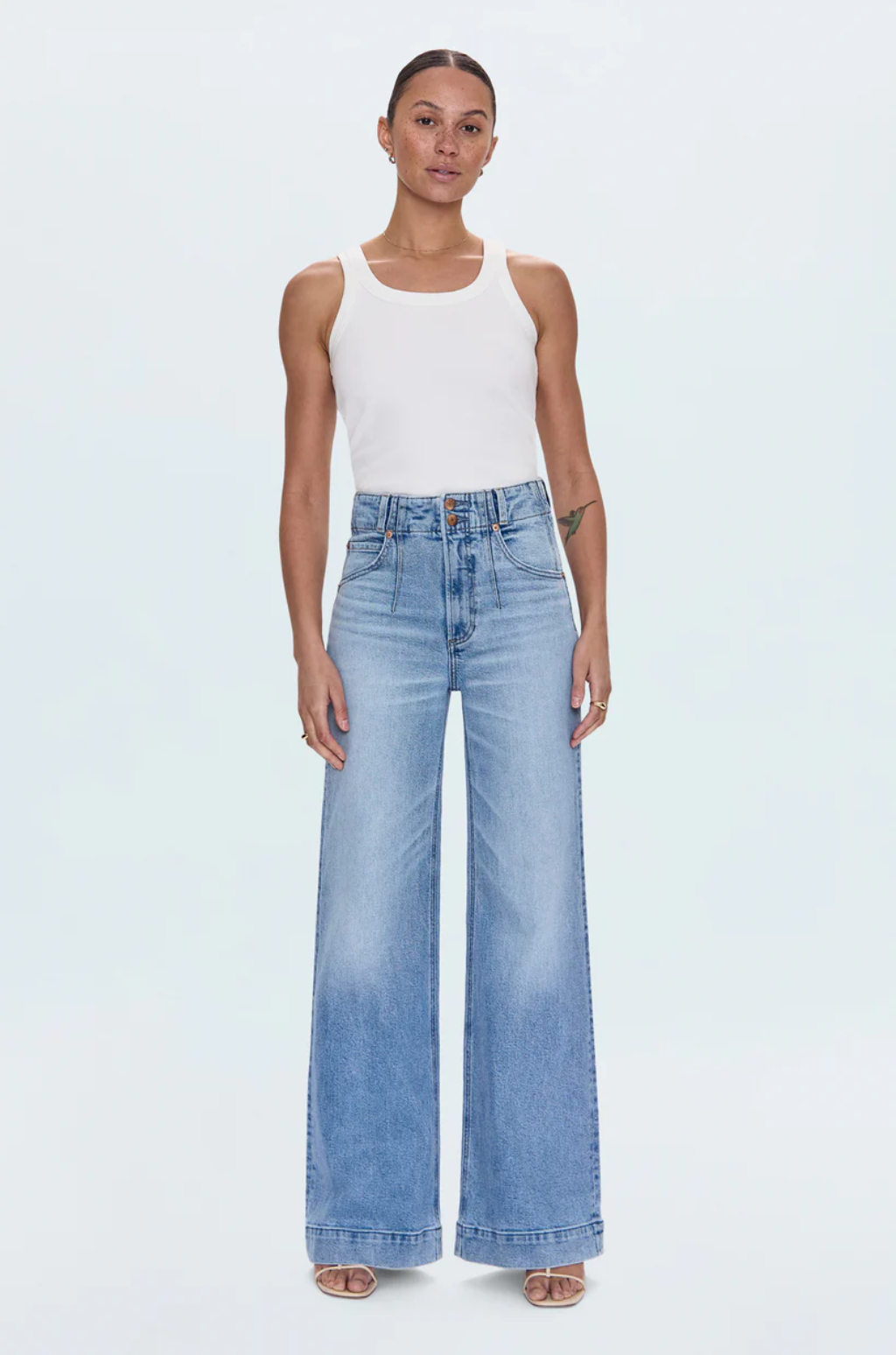 Lana Double Button Wide Leg-Terrace