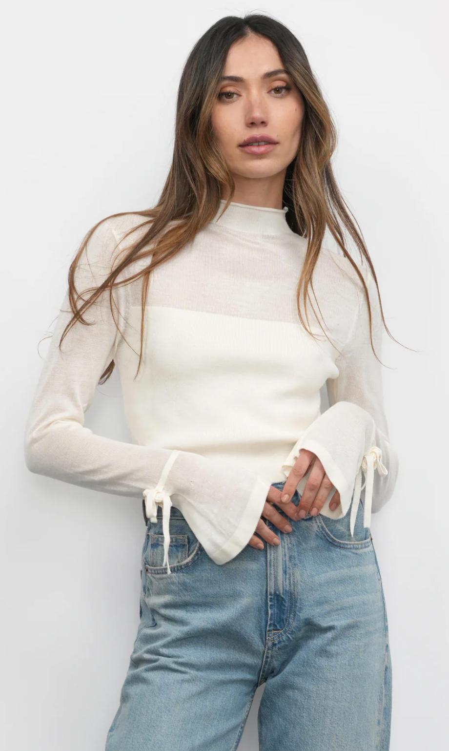 Valerie Yoke Top-Ivory