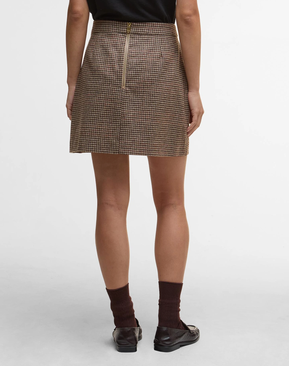 Sophia Mini Skirt-Brown