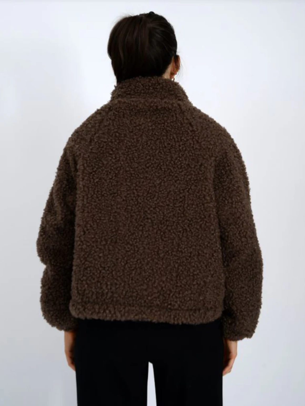 Janna Sherpa Jacket-Coffee