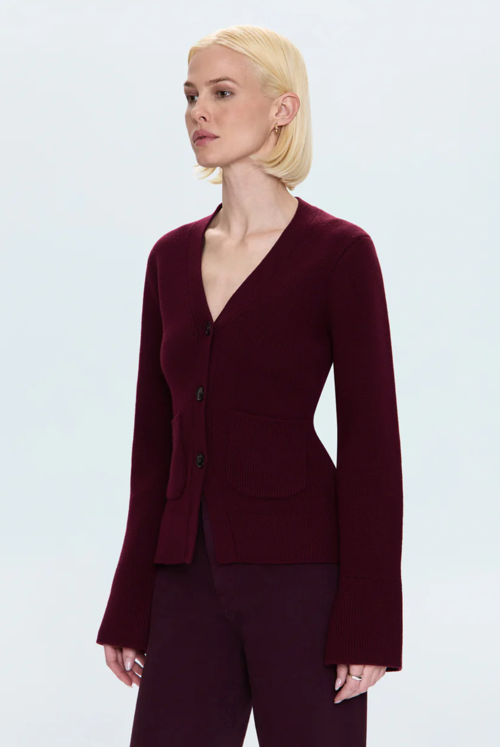 Aeron Cardigan-Claret