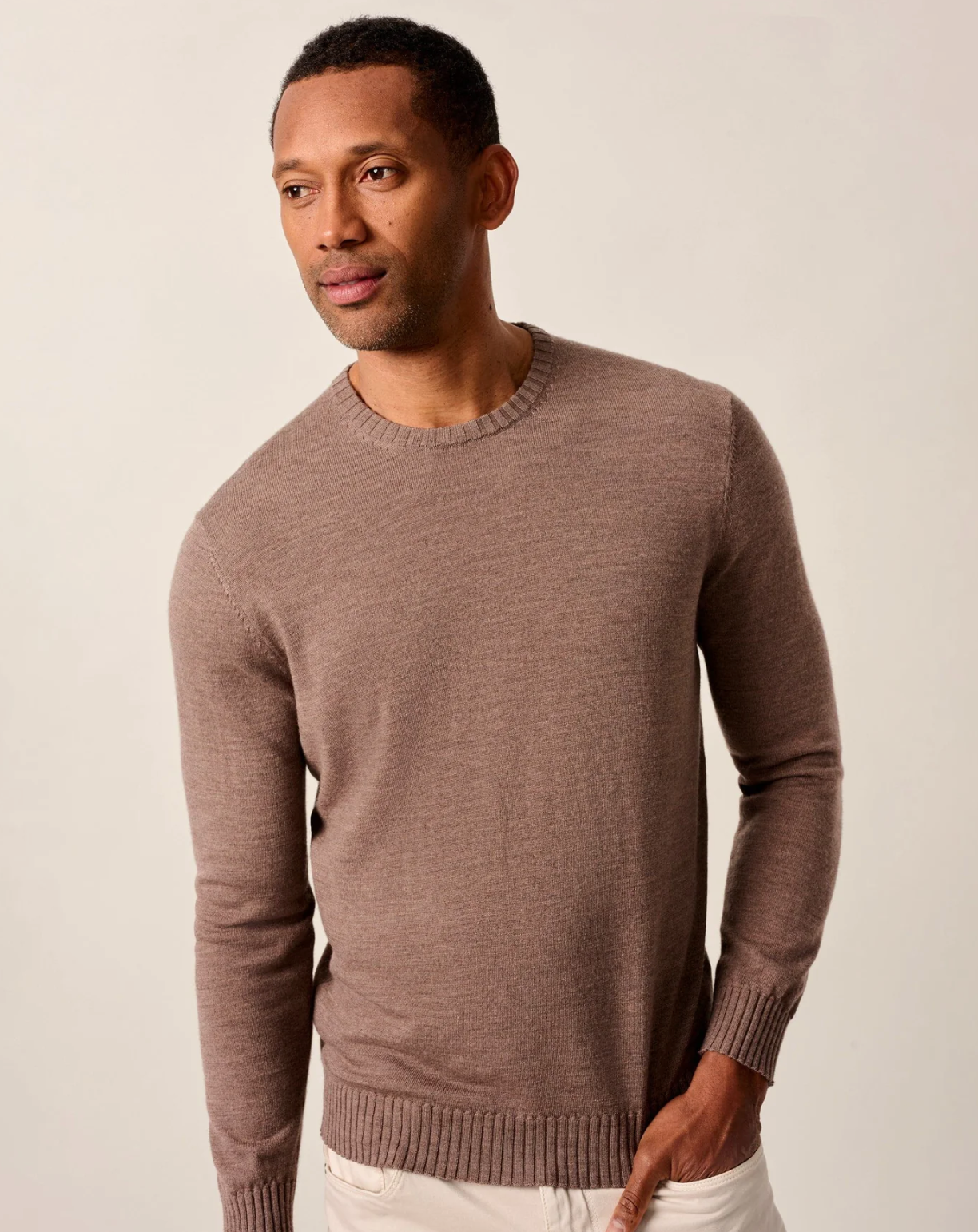 Ronald Merino Wool Sweater-Havana