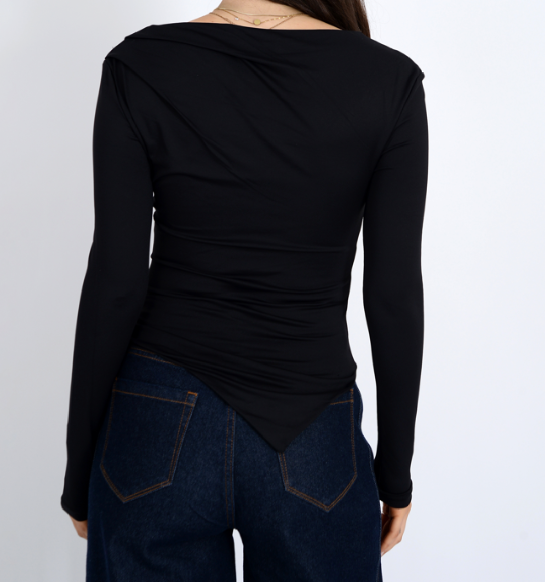 Alain Asymmetric Top-Black