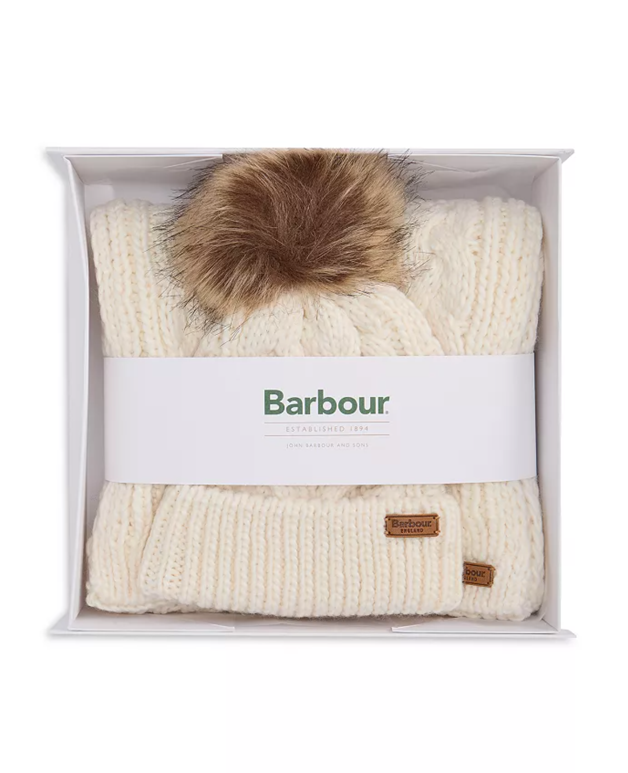Penshaw Beanie & Scarf Set-Cloud