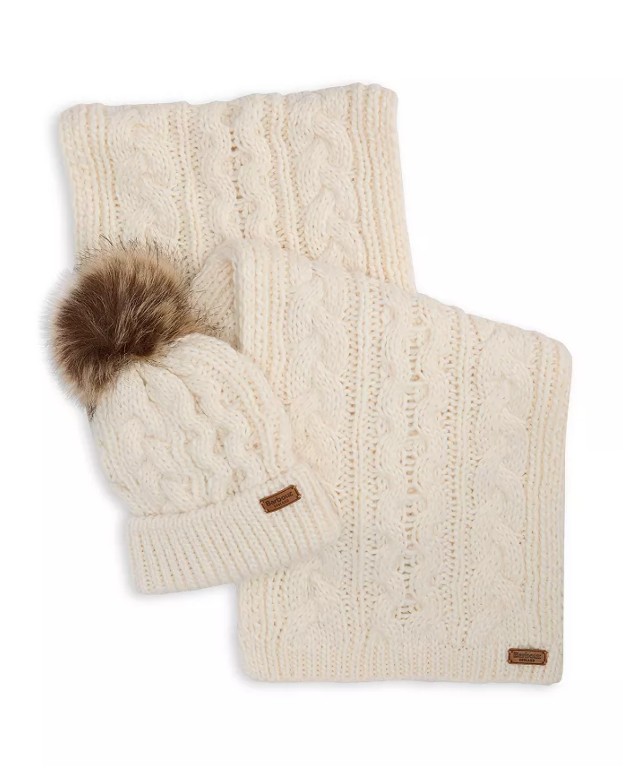 Penshaw Beanie & Scarf Set-Cloud