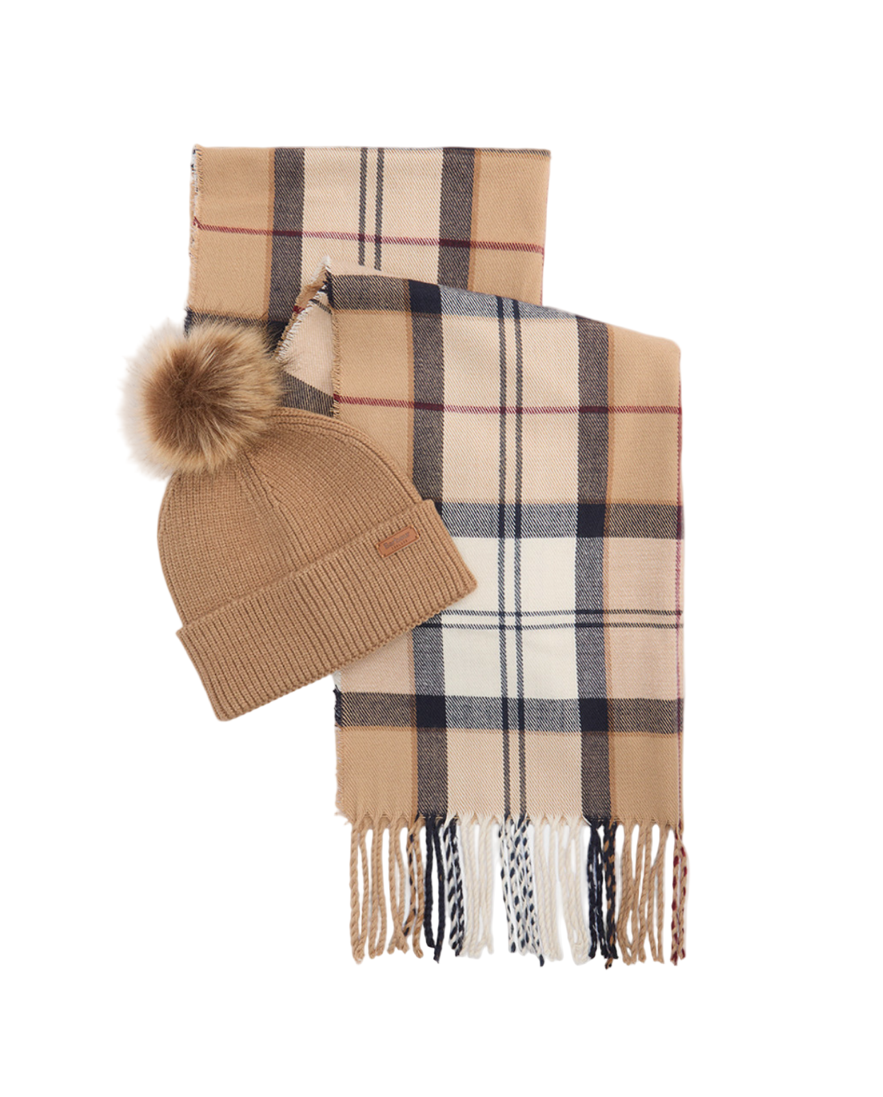 Dover Beanie & Scarf Set-Hessian