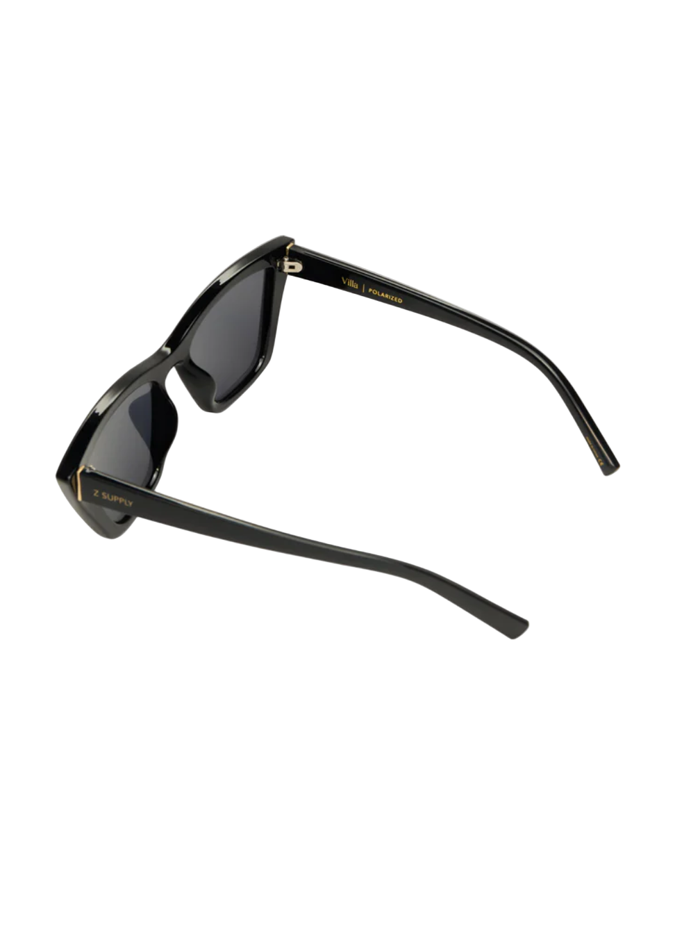 Villa Polarized Sunglasses-Black Grey