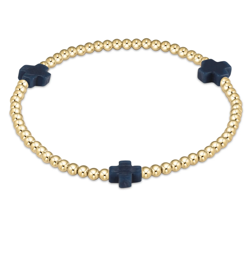 Signature Cross Pattern Bracelet- 3mm