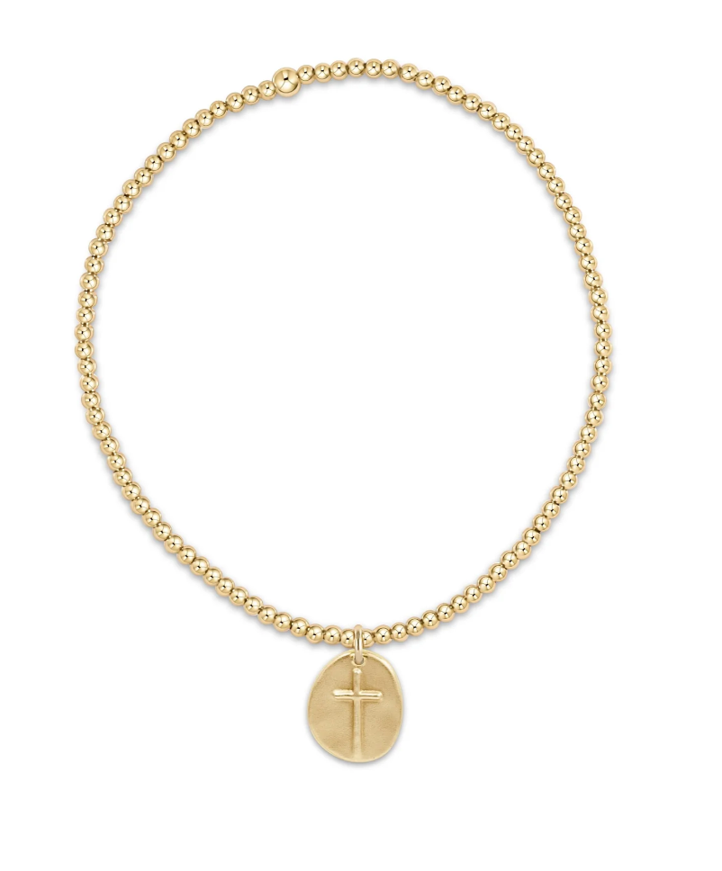 Classic Gold 2mm Inspire Small Gold Charm