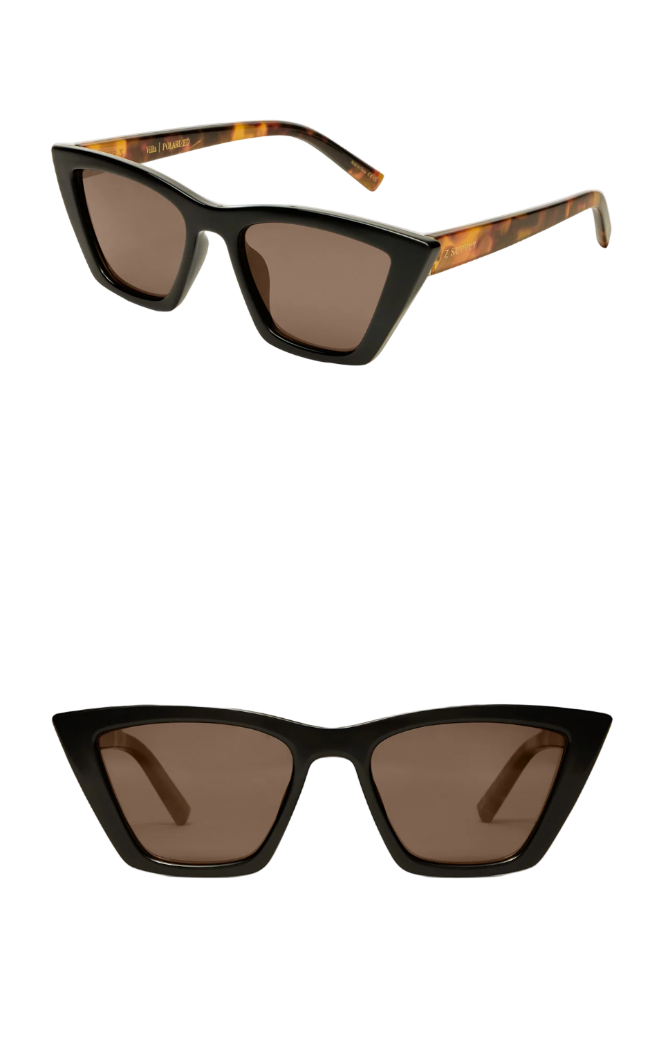 Villa Polarized Sunglasses-Tortoise Brown/Black