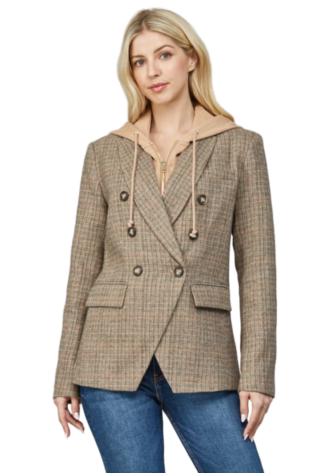 The Brooks Blazer-Tan Combo