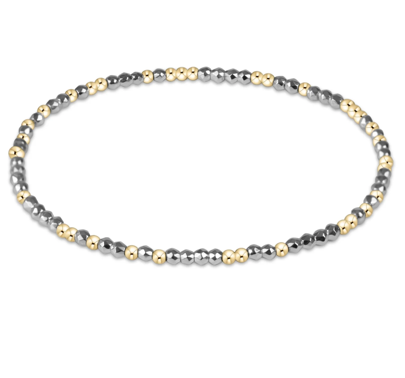 Hope Silver Hematite Bracelet