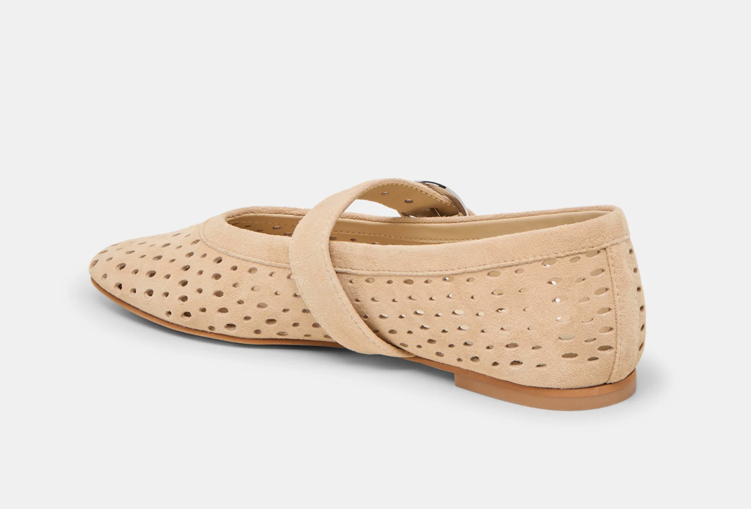 Mikel Ballet Flats-Camel Suede