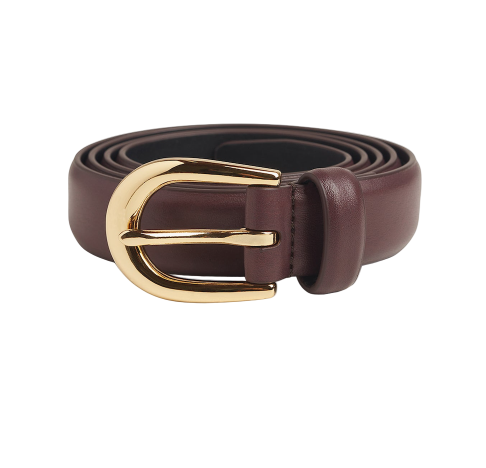 The Favorite Belt-Burgandy/Gold