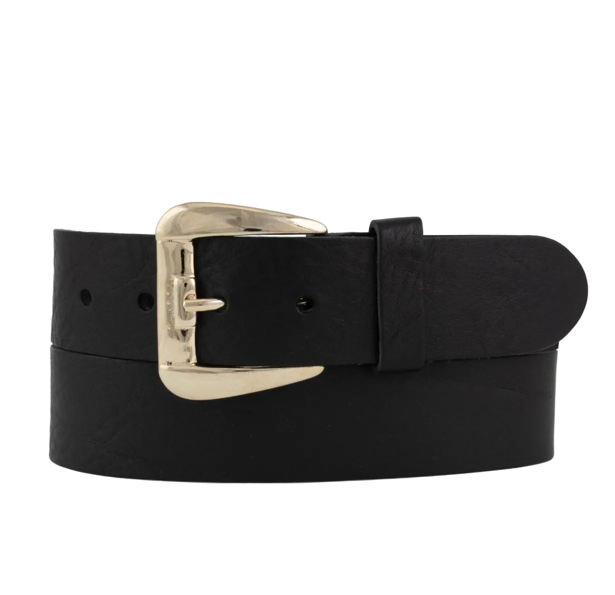 Enes Leather Belt-Black