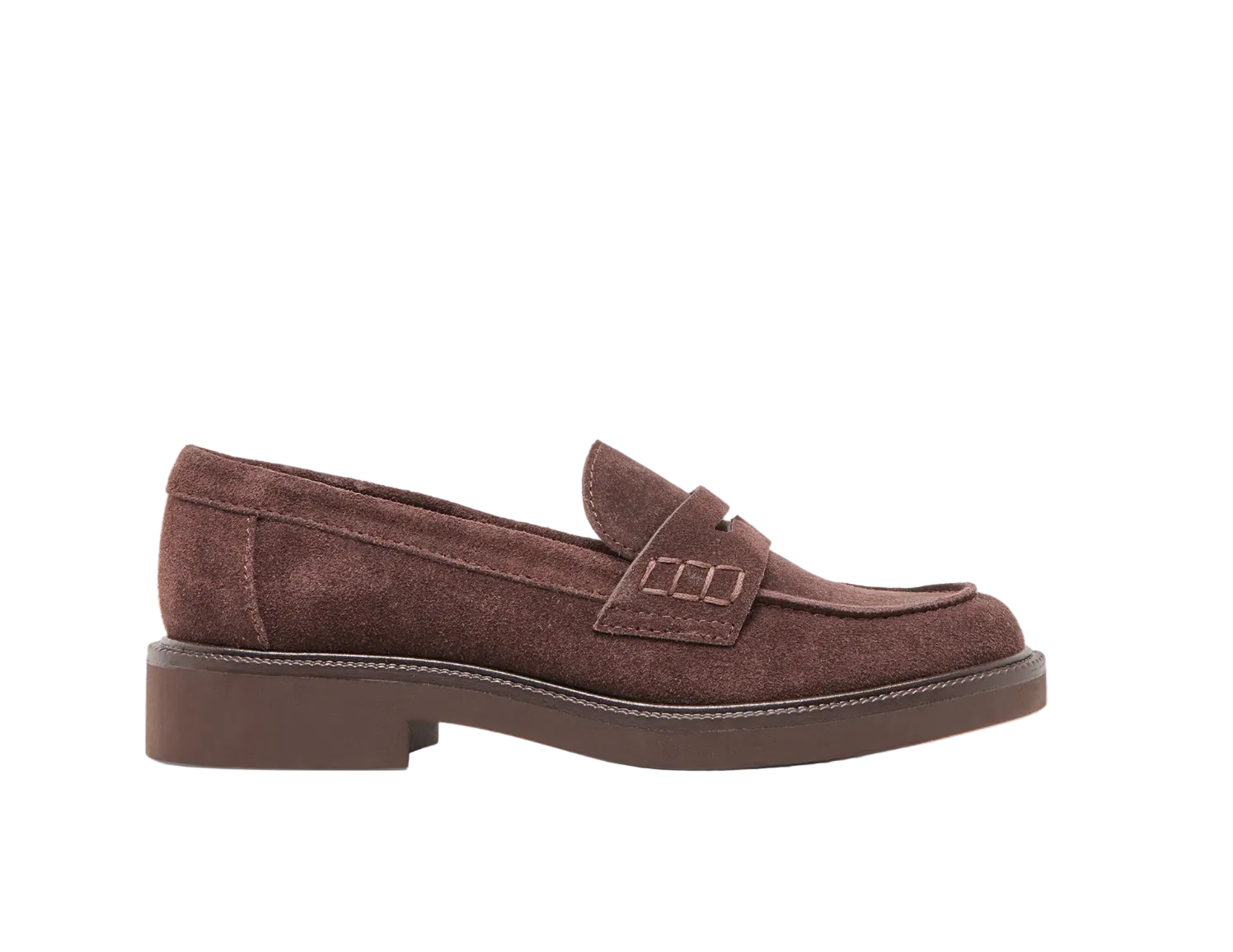 Tiggy Loafer-Mahogany Suede