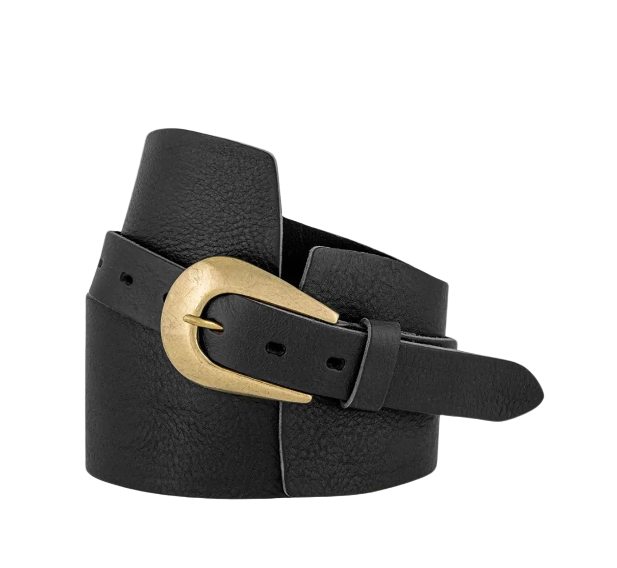 Prya Wide Waist Belt-Black
