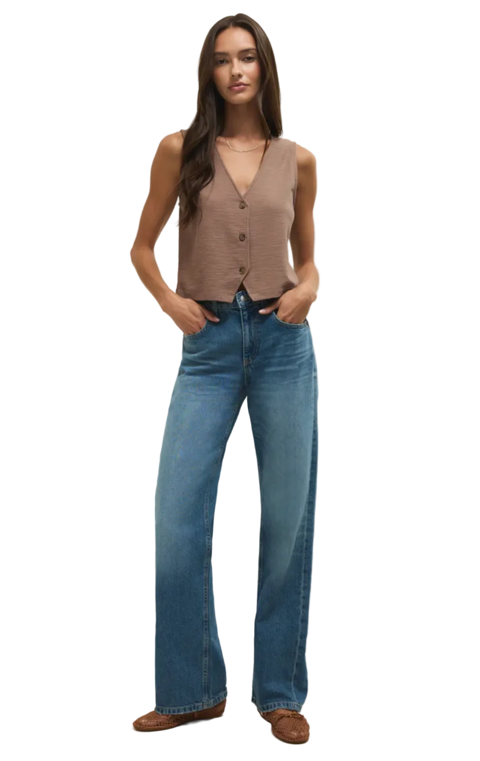 Noelle Textured Tank-Milkshake