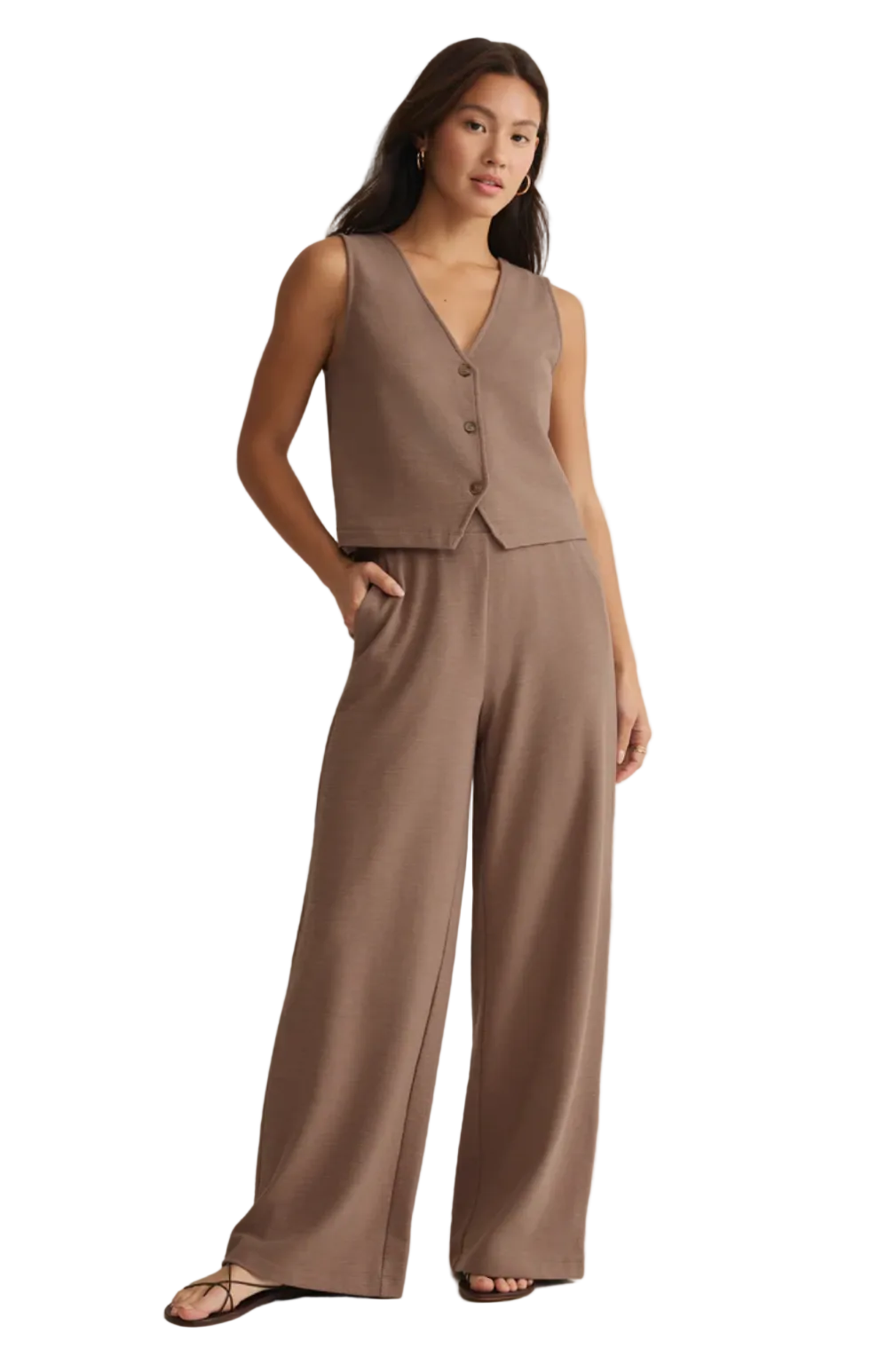 Noelle Textured Tank-Milkshake