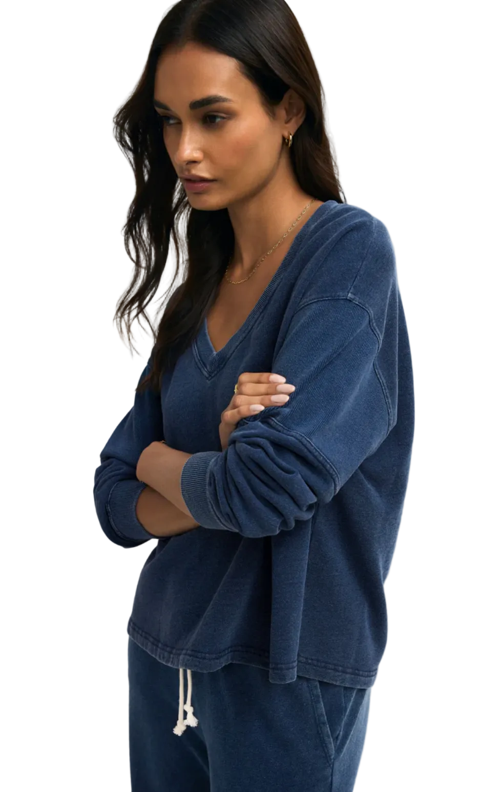 Delphine Sweatshirt-Indigo