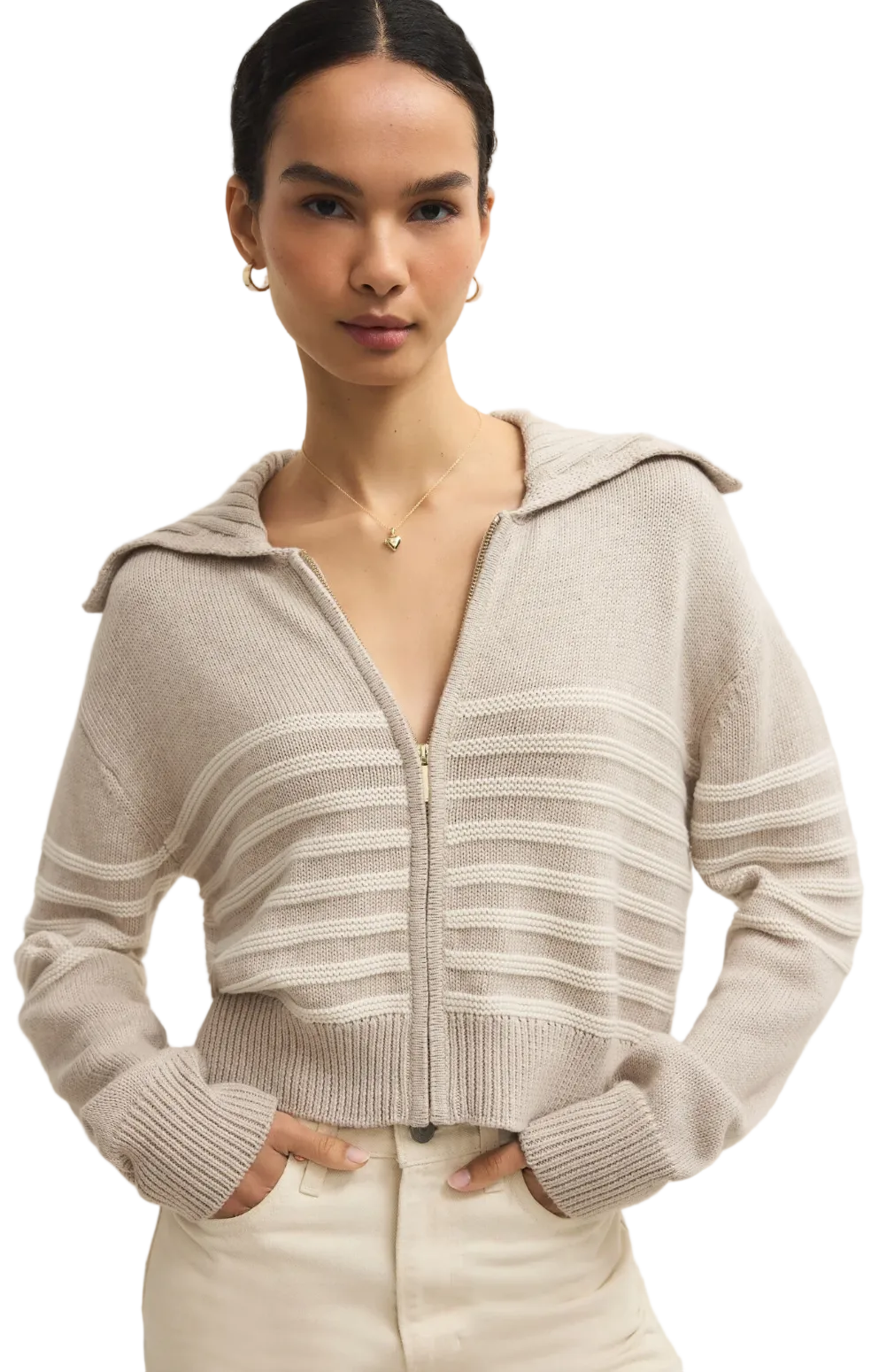Kovac Sweater Jacket-Natural