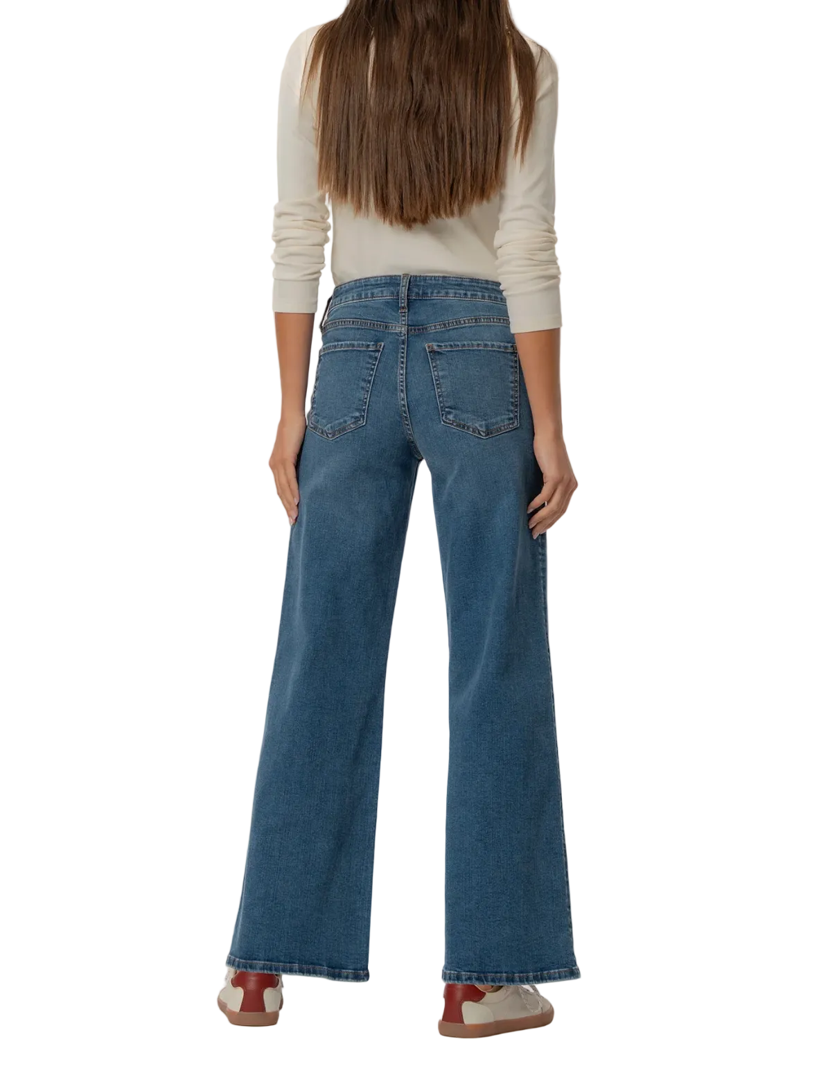 Maya Wide Leg-Generous Dark Wash