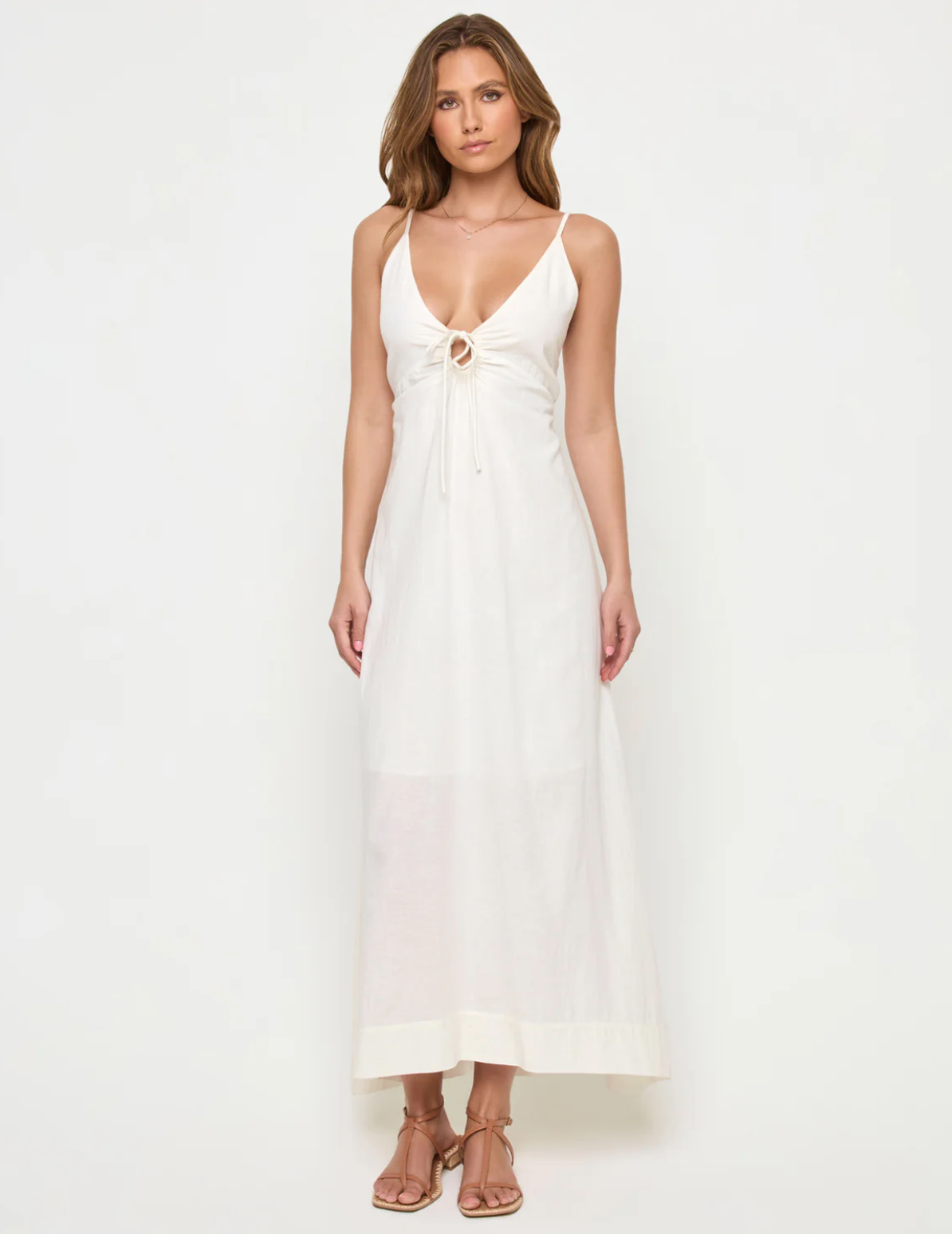 Mabel Maxi Dress-Cream