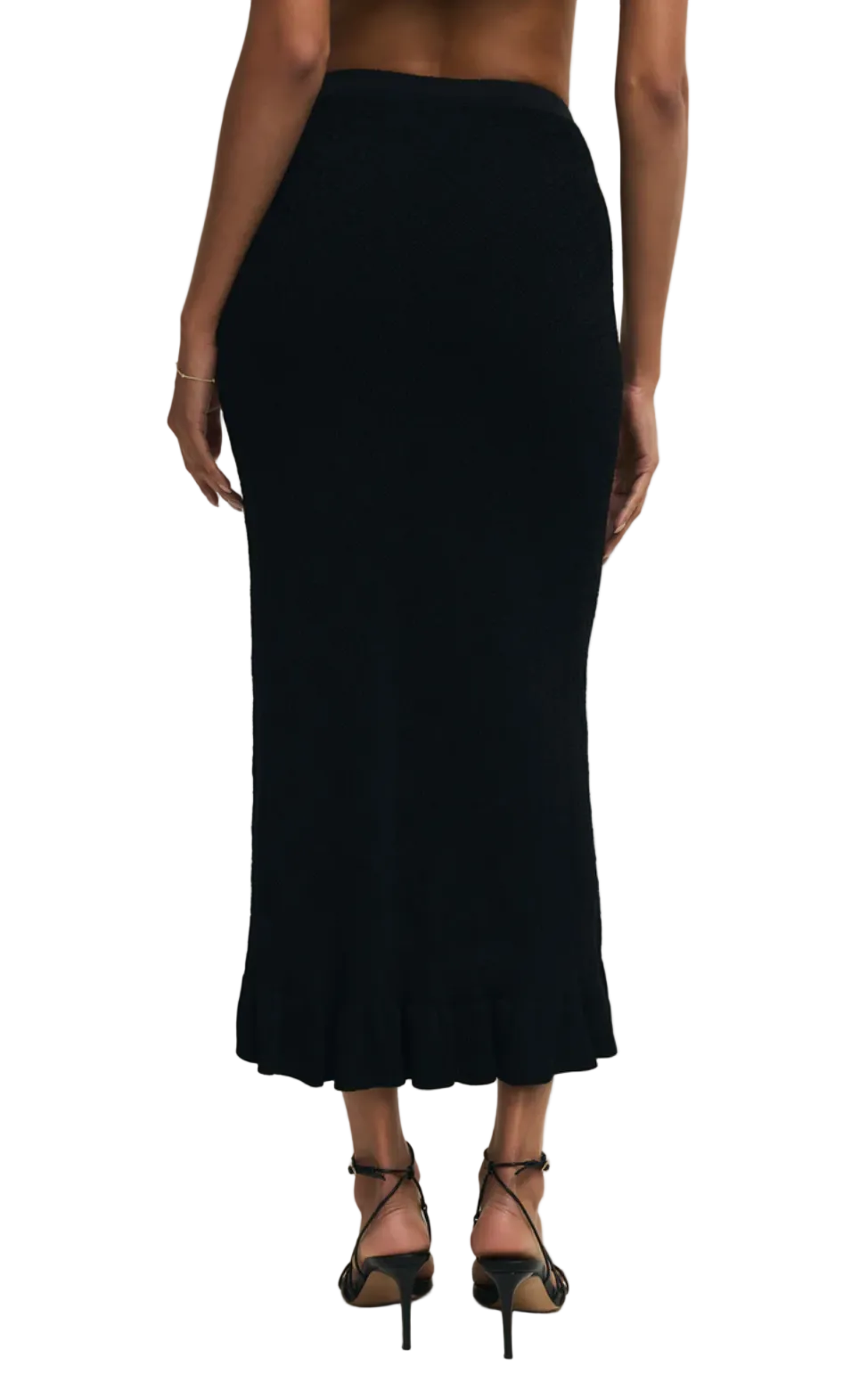 Ramona Sweater Skirt-Black