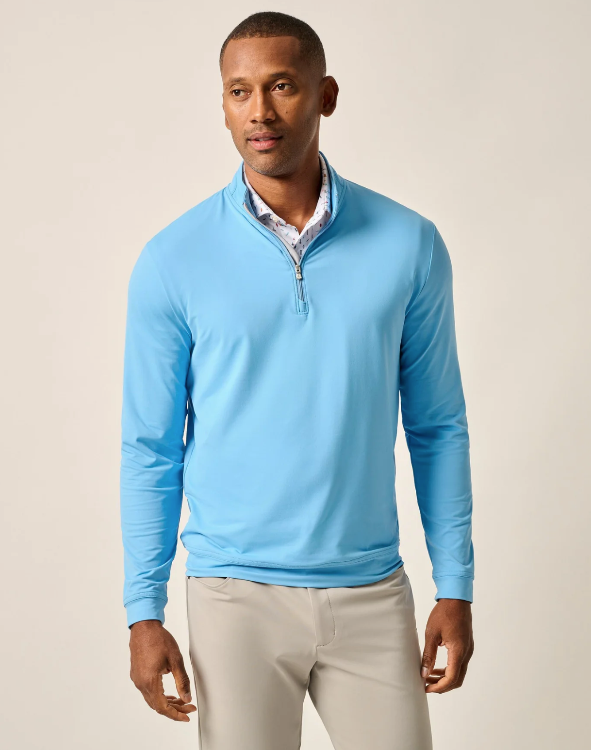 Motion Performance 1/4 Zip Pullover-Malibu