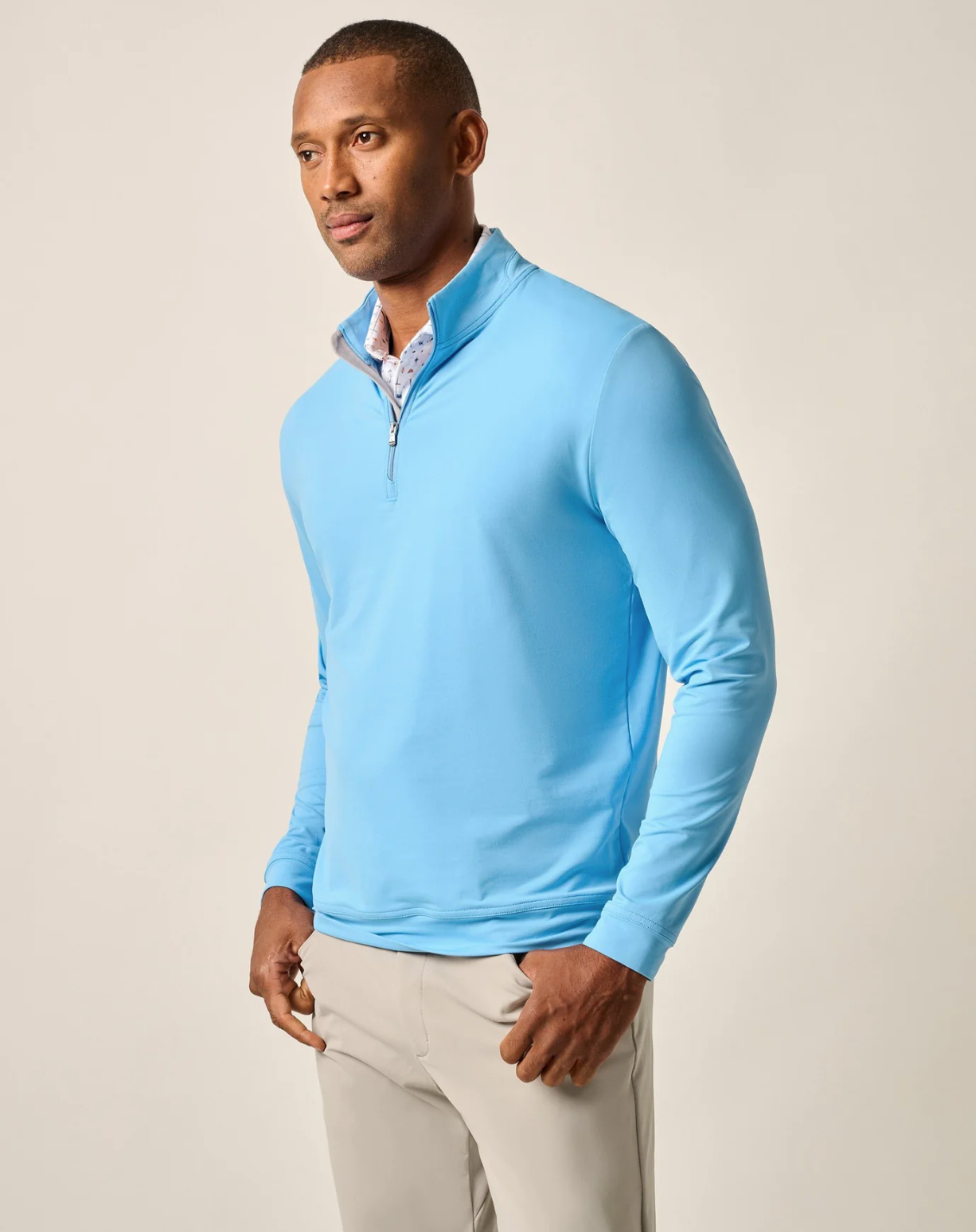 Motion Performance 1/4 Zip Pullover-Malibu
