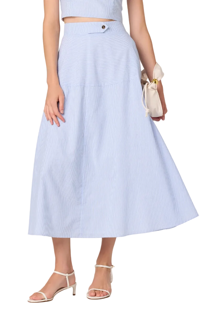 Azzura Skirt-Blue Stripe