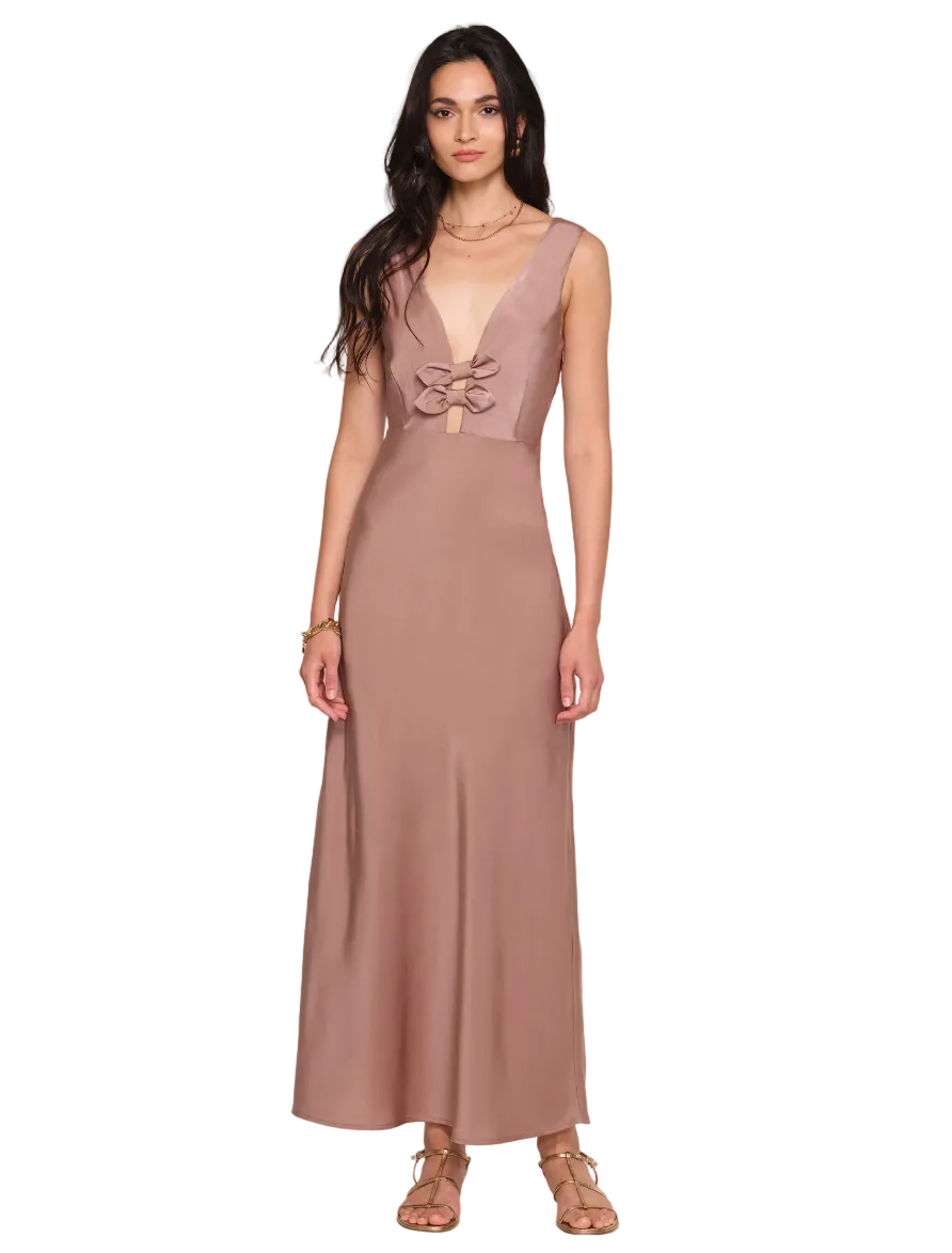 dazey dress L / clay