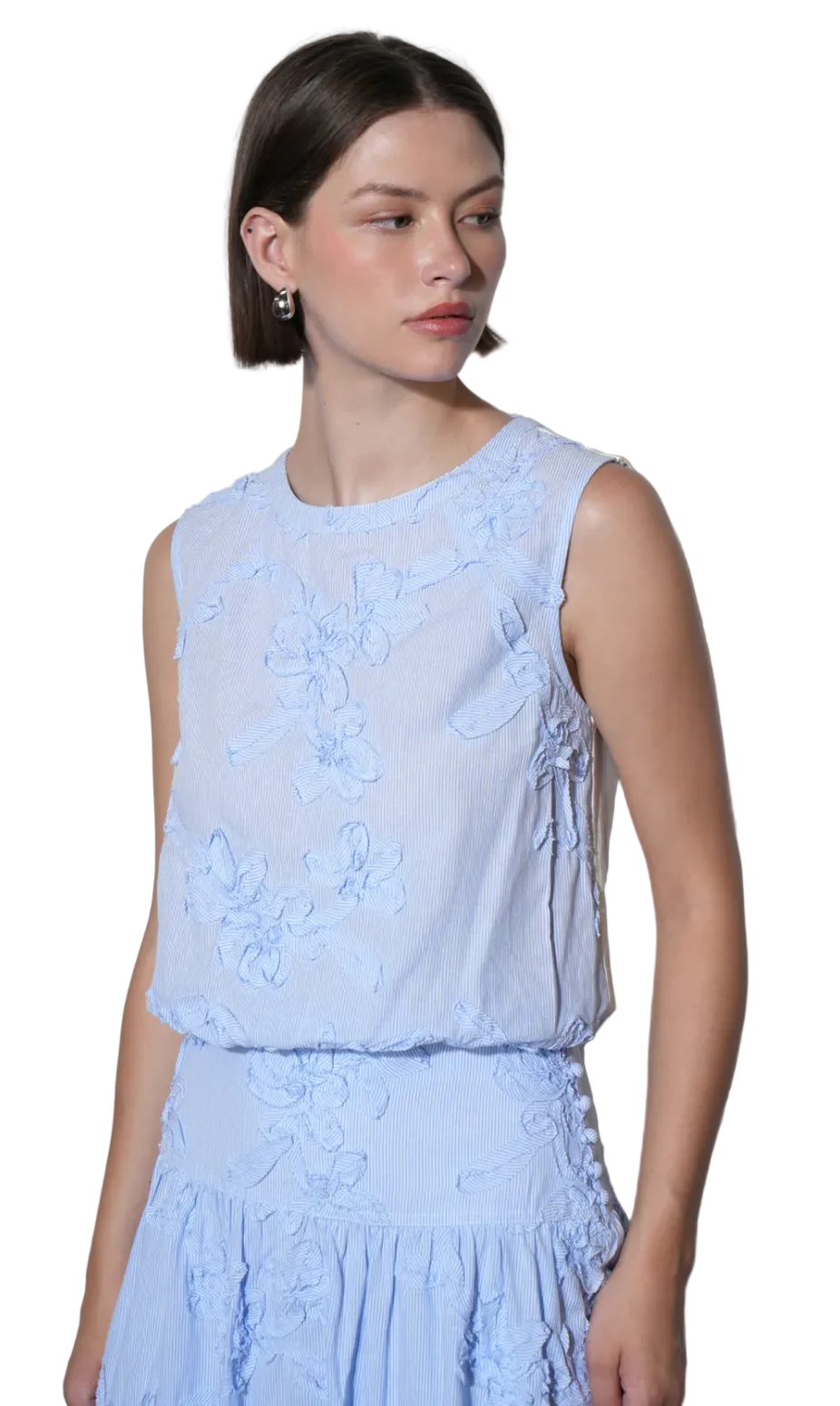 Lucy Bubble Top-Blue