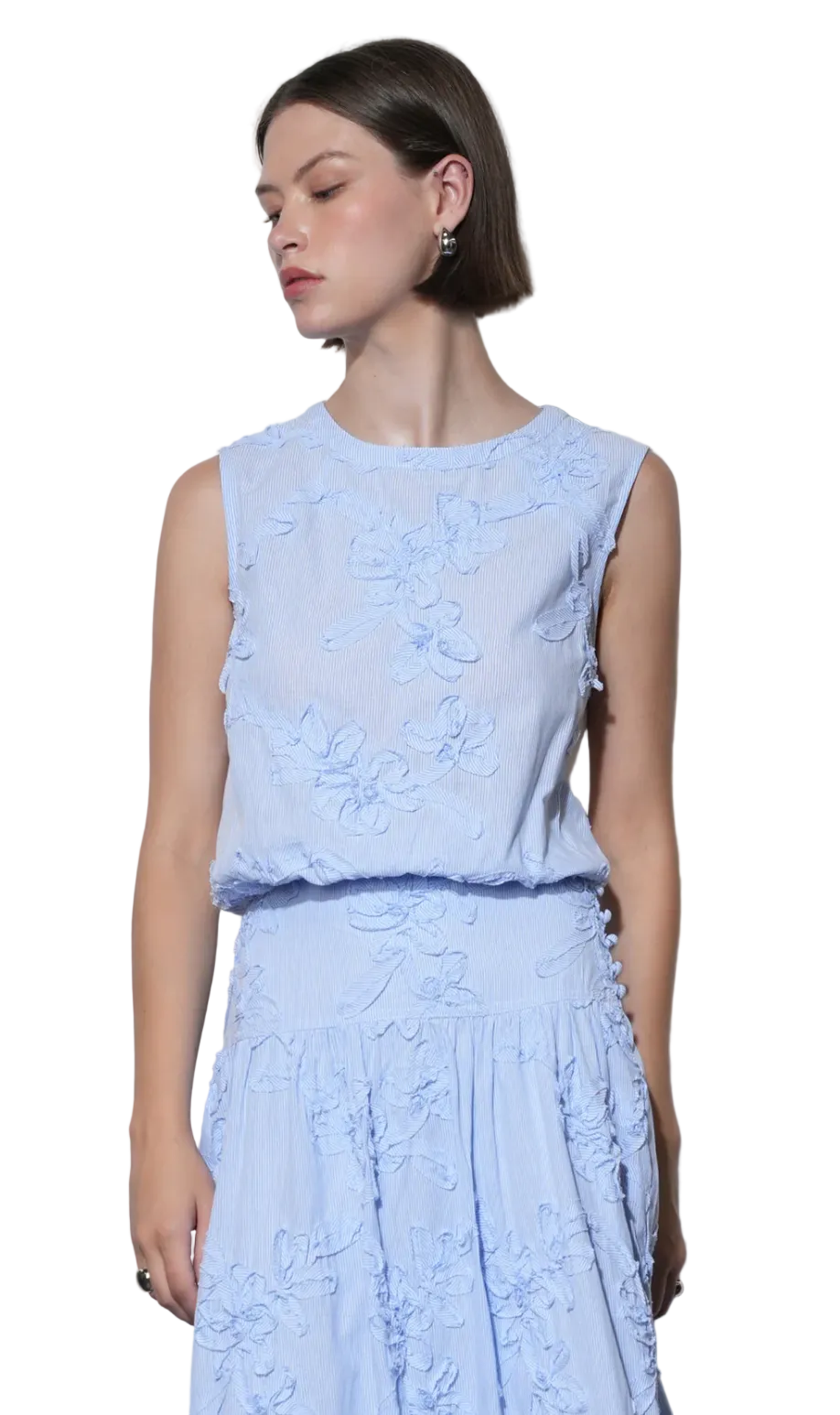 Lucy Bubble Top-Blue